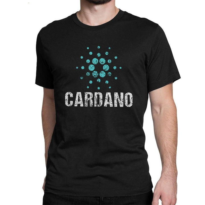 Cardano Ada Logo Cryptos Vintage T Shirts Men Cotton - Super Amazing Store