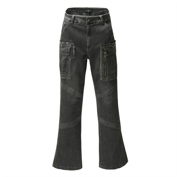 Men's Multi-pocket Bell-bottom Jeans Super Amazing Store