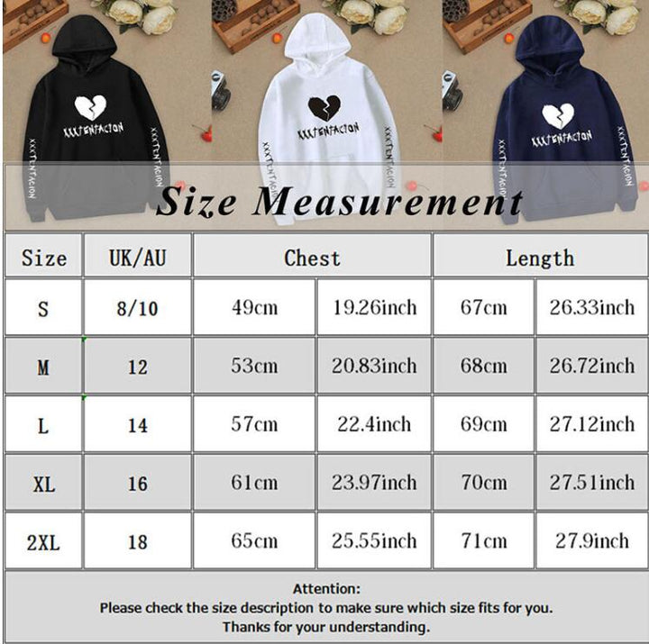 Heart Design Pullover Hoodie Q2