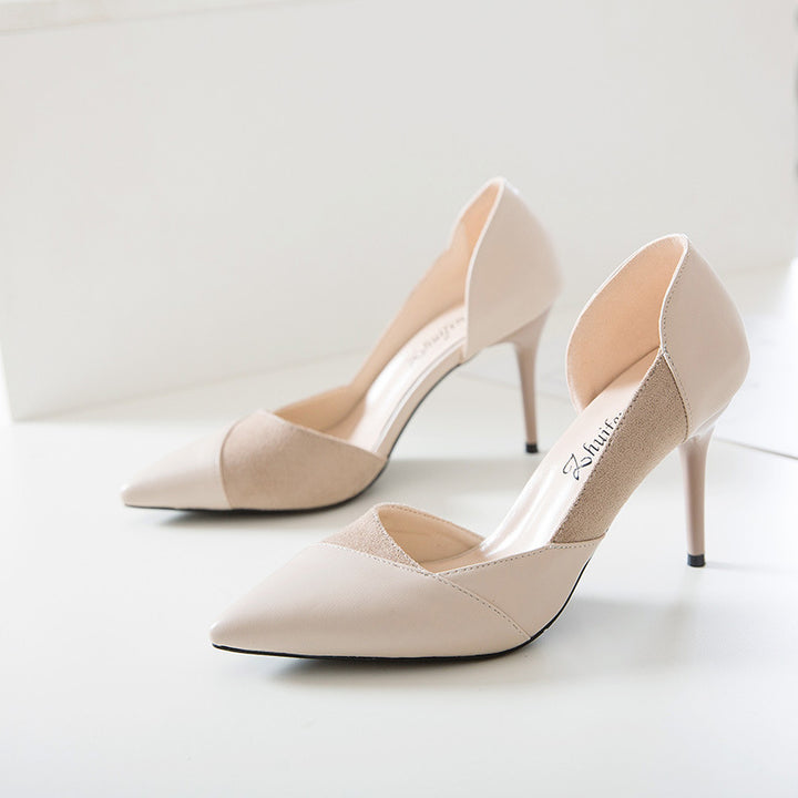 Side Stitching Low Heels - Super Amazing Store