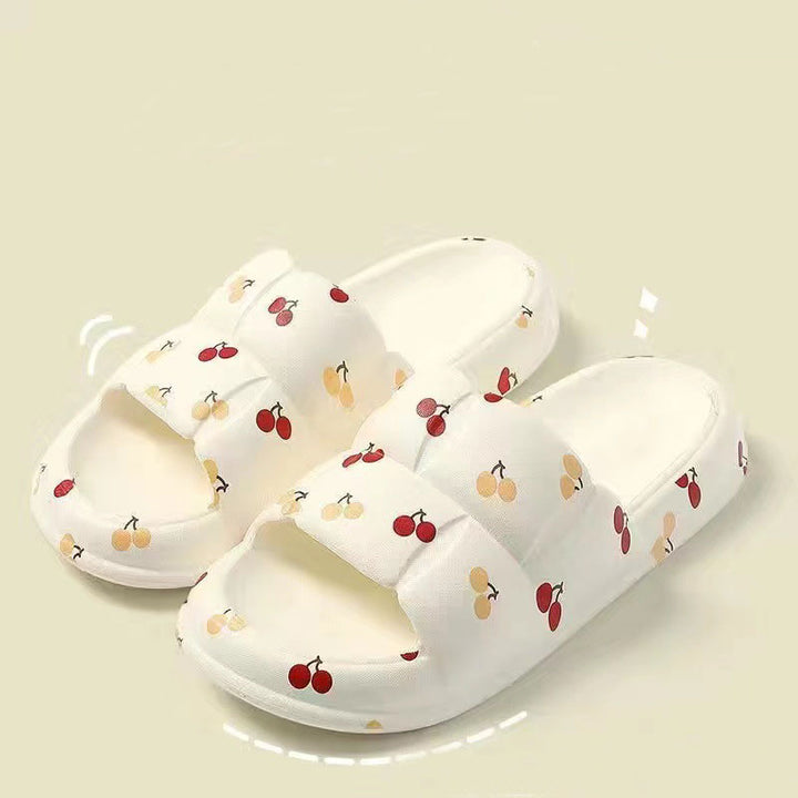 Women Home Shoes Bathroom Slippers Soft Sole Slides Summer Beach Shoes Q2