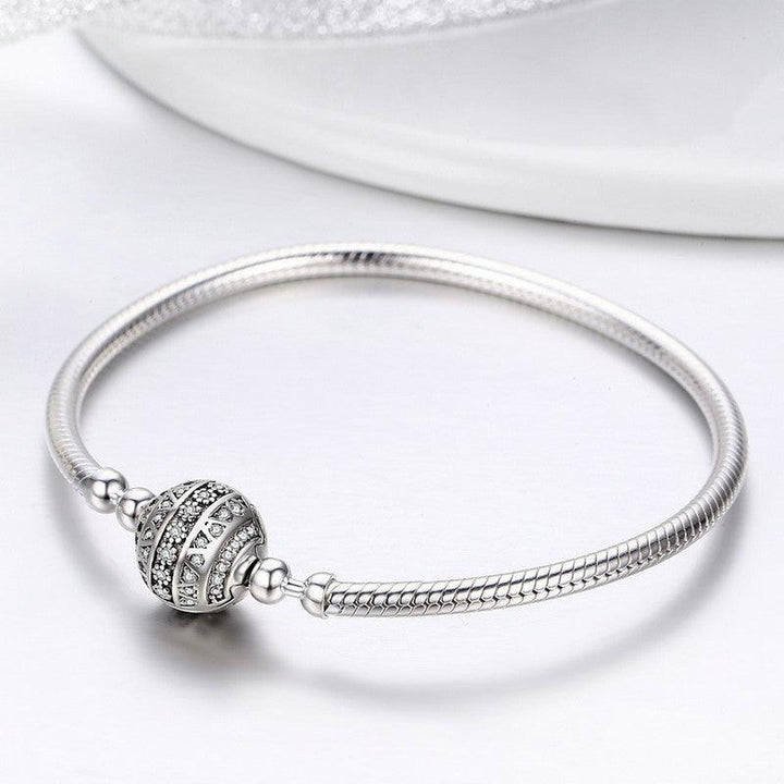 Fashionable Simple S925 Sterling Silver Bangle Bracelet - Super Amazing Store