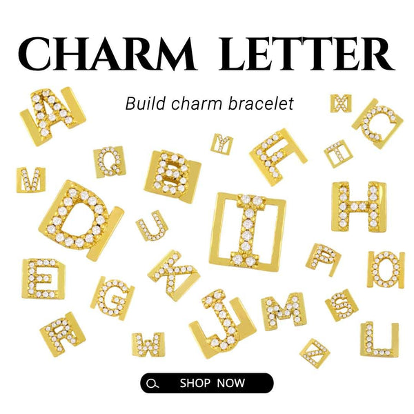 26 Square Brand English Alphabet Bracelet Accessories - Super Amazing Store