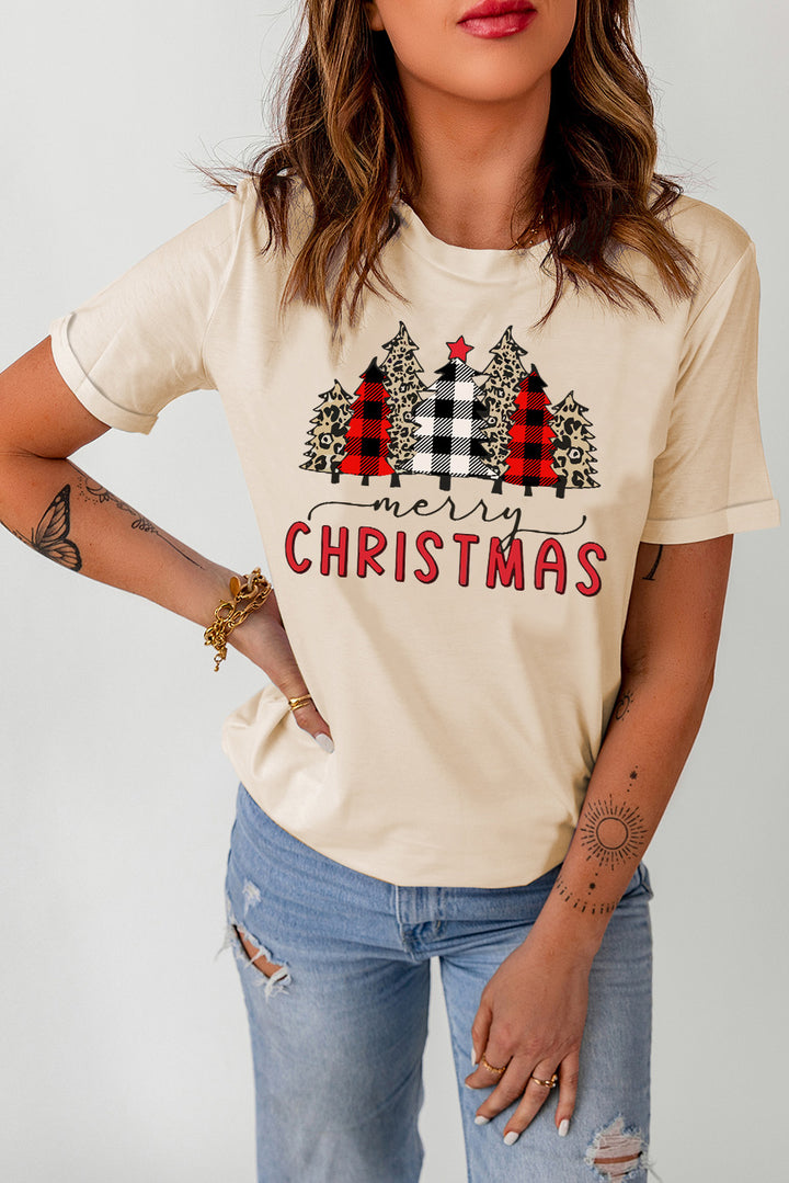 MERRY CHRISTMAS Graphic T-Shirt Trendsi