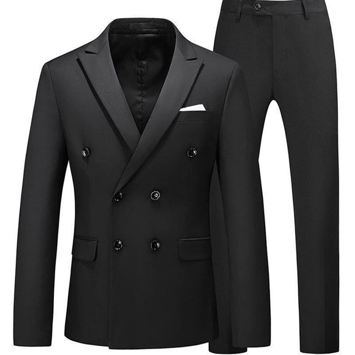 Men 2 Pieces Slim Fit Casual Tuxedo Suit Male Suits Set - Super Amazing Store