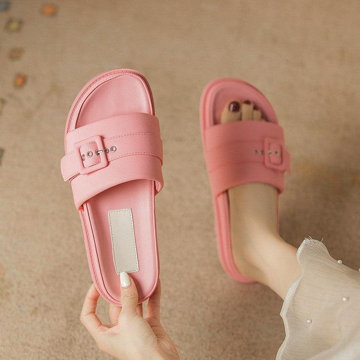 Toe Thick Sole Flat Bottomed Slippers - Super Amazing Store