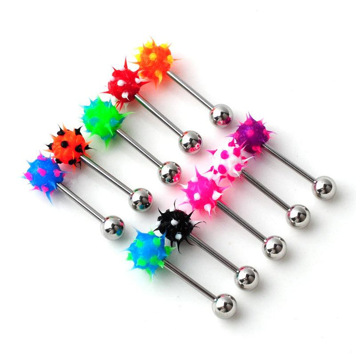 Hairy Ball Stainless Steel Tongue Pin - Super Amazing Store