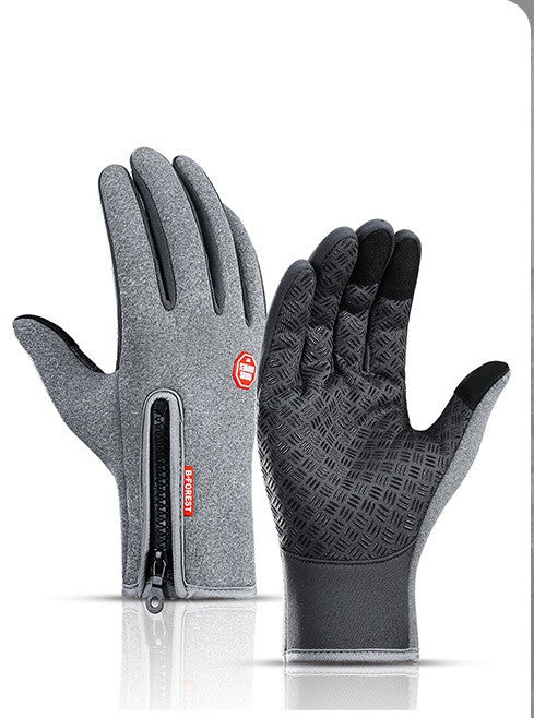 Winter Gloves Touch Screen Riding Motorcycle Sliding Waterproof Sports Gloves With Fleece - Super Amazing Store