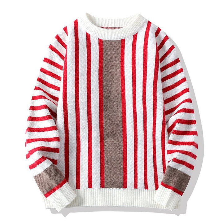 Men Loose Casual Soft Warm Fall Winter Cashmere Knitted Sweater - Super Amazing Store