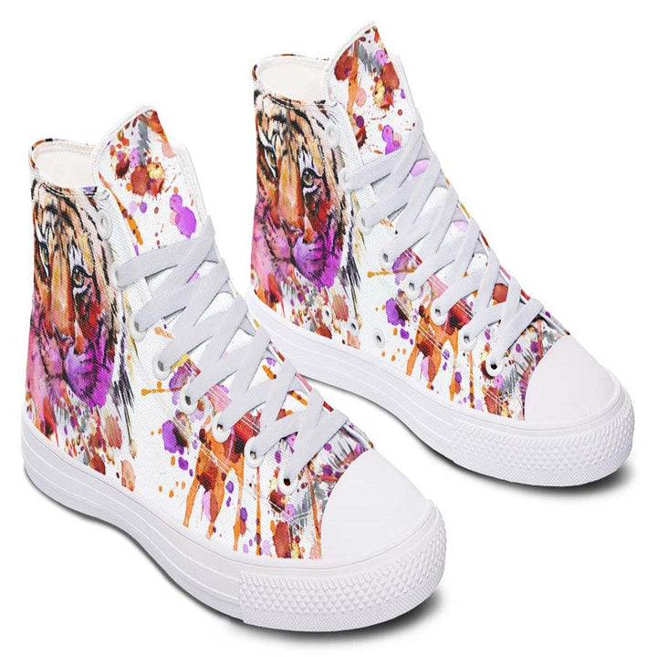 Printed Couple High-top Canvas Shoes - Super Amazing Store