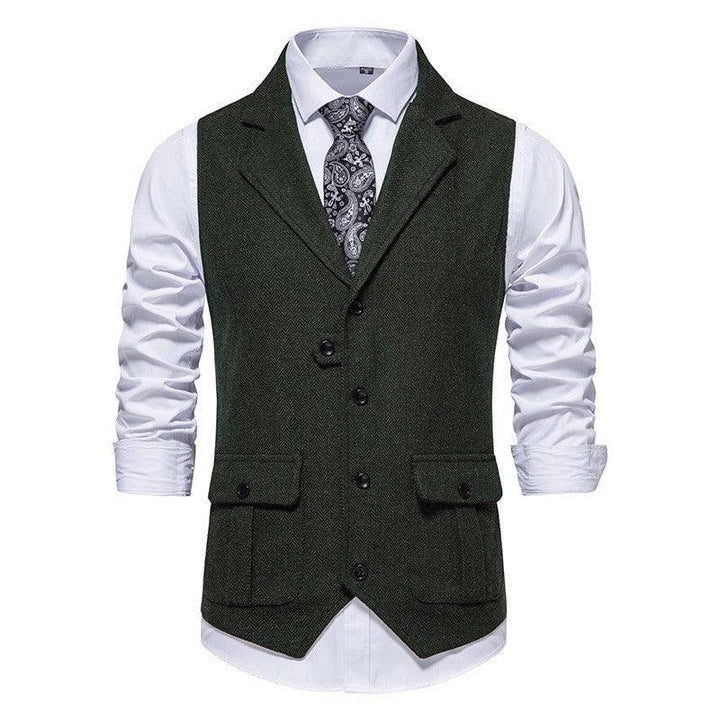 European Single Breasted Retro Vest Men - Super Amazing Store