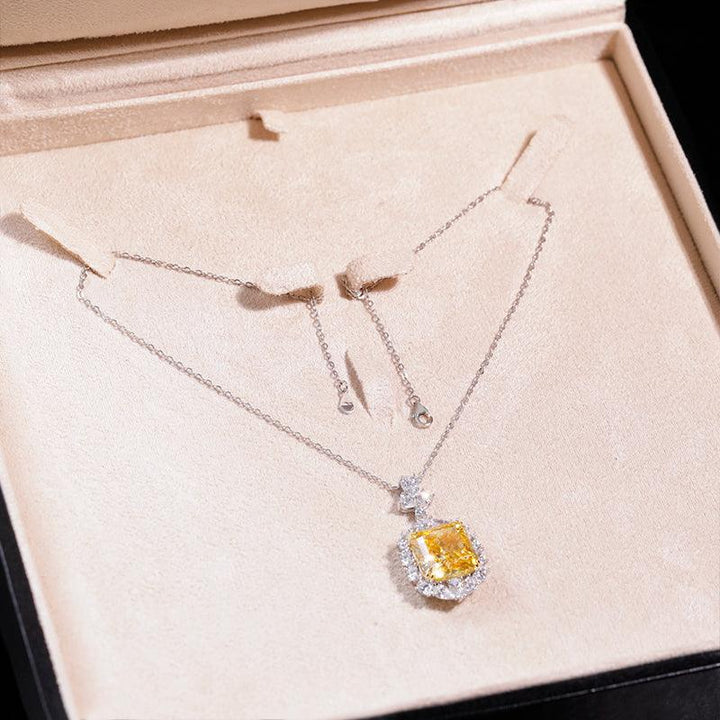 Women's Light Luxury 925 Sterling Silver Moissanite Diamond Necklace - Super Amazing Store