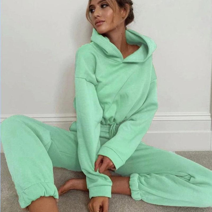 Jogging Suits For Women 2 Piece Sweatsuits Tracksuits Sexy Long Sleeve HoodieCasual Fitness Sportswear - Super Amazing Store