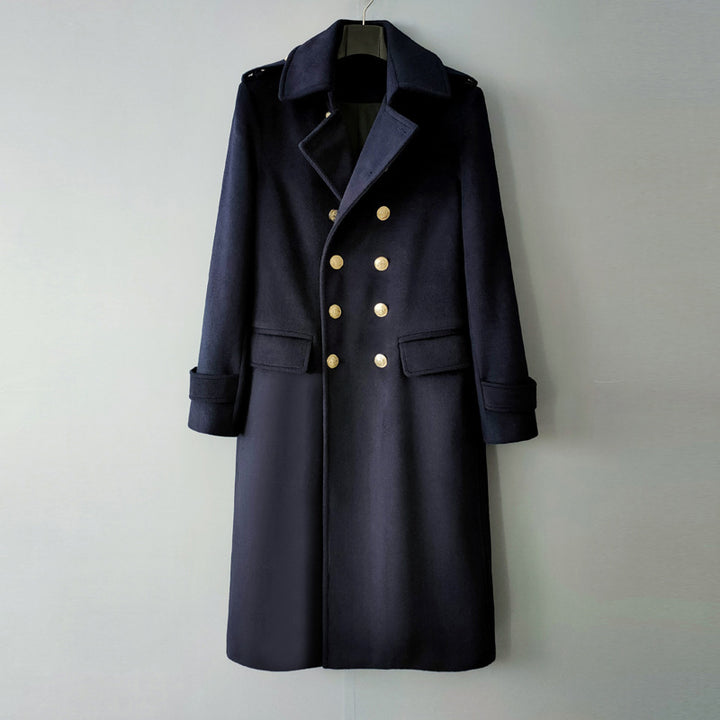 Double Breasted Extended Woolen Coat Q2