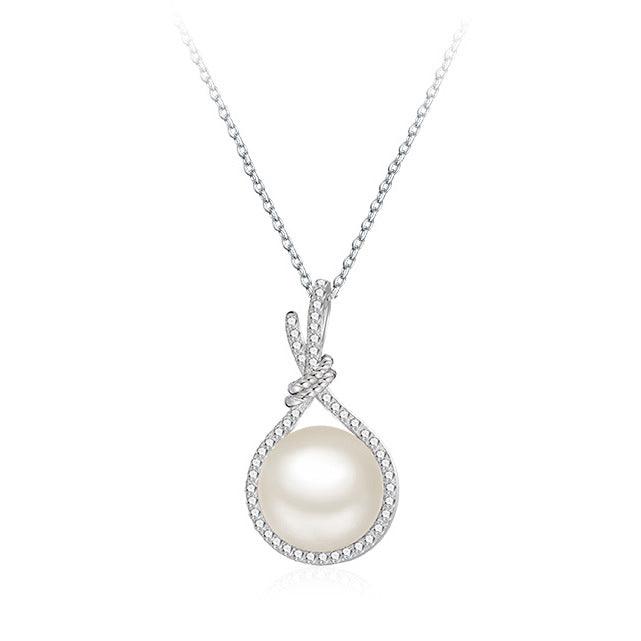 Elegant Natural Shell Pearls White Pearl Pendant Necklace - Super Amazing Store