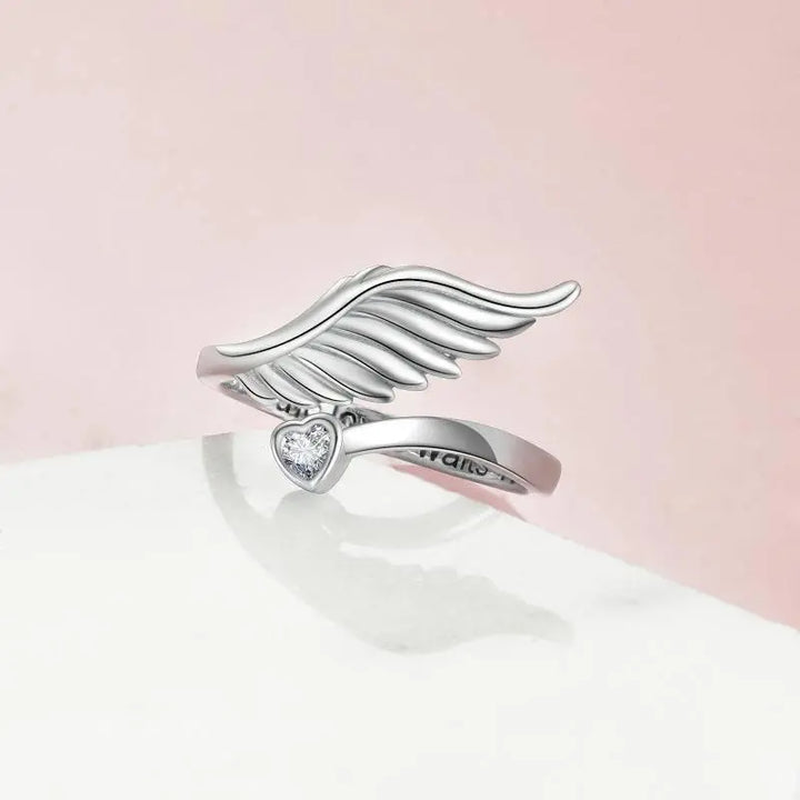 Angel Wings Purity Rings 925 Sterling Silver True Love Waits Anniversary Birthday Gift - Super Amazing Store