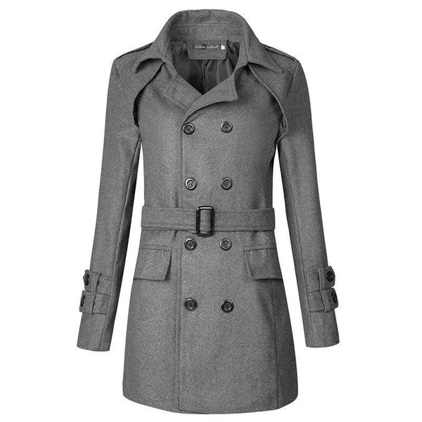 Autumn And Winter Foreign Trade New Men's Woolen Trench Coat - Super Amazing Store