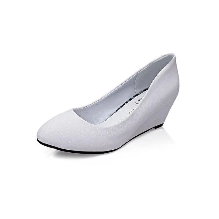 Bowknot Round Toe Wedge Single Pumps Women - Super Amazing Store