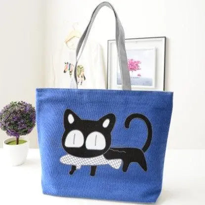 Cat Canvas Shoulder Bag - Super Amazing Store