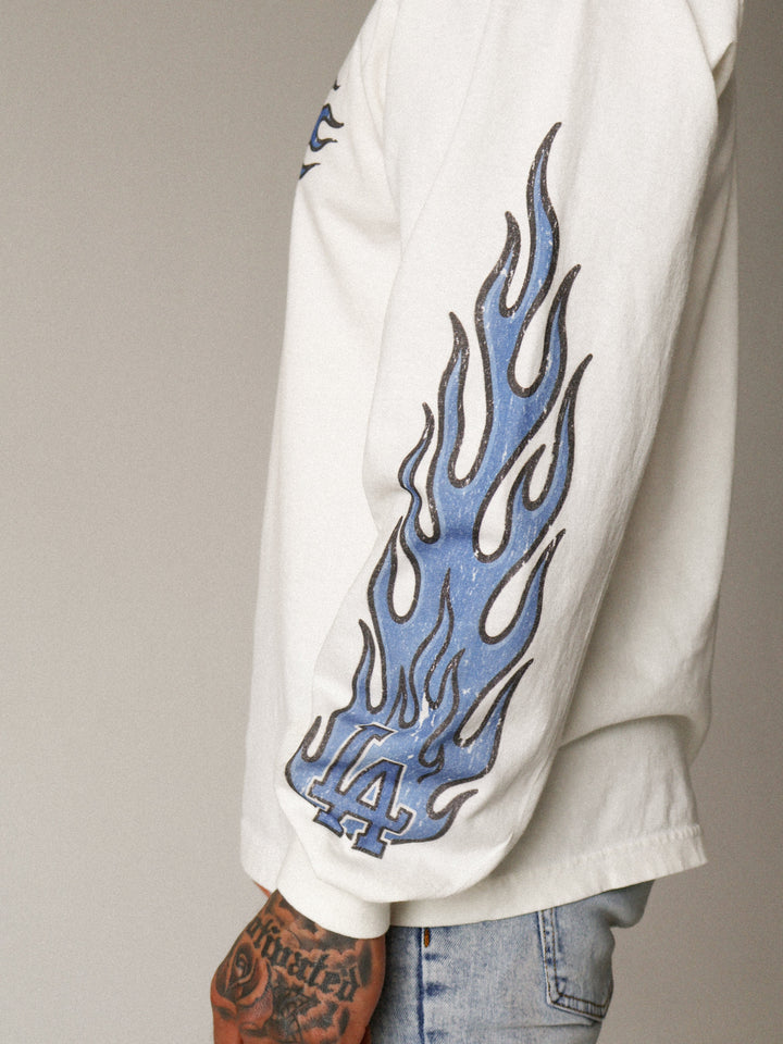 Off White - Blue Flame Long Sleeve ABLISS