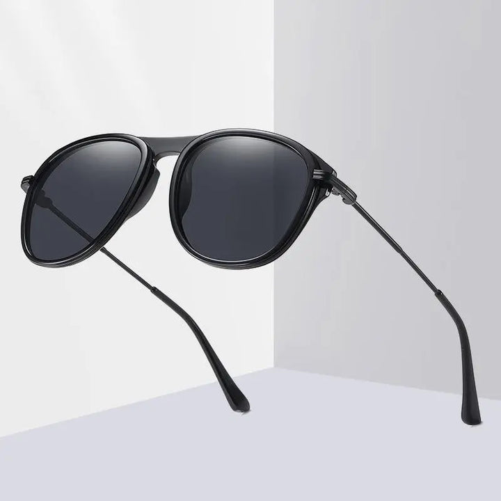 Fashion Sunglasses Large Frame Men's Polarized Lens Metal Fashion Sunglasses - Super Amazing Store