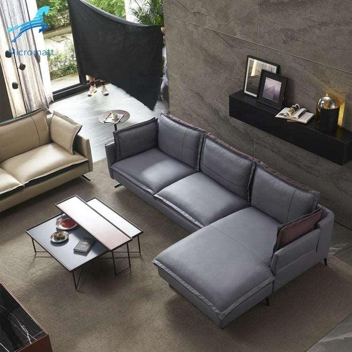 2023 New Style Comfortable Grey Color Furniture Sitting Room 4 Seaters Sofa - Super Amazing Store