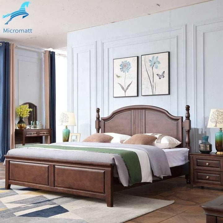 2023 Hot Sale Creative Style Beautiful Walnut Color Furniture Bedroom King Bedroom Set - Super Amazing Store
