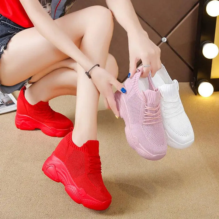 Heighten small white shoes for women sneakers - Super Amazing Store