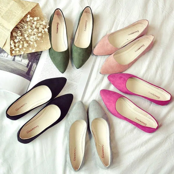 Ladies Suede Flats - Super Amazing Store