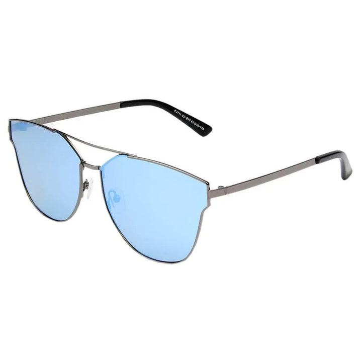 MULA | SHIVEDA PJ711 - Women Polarized Horn Rim Round Cat Eye Sunglasses - Super Amazing Store