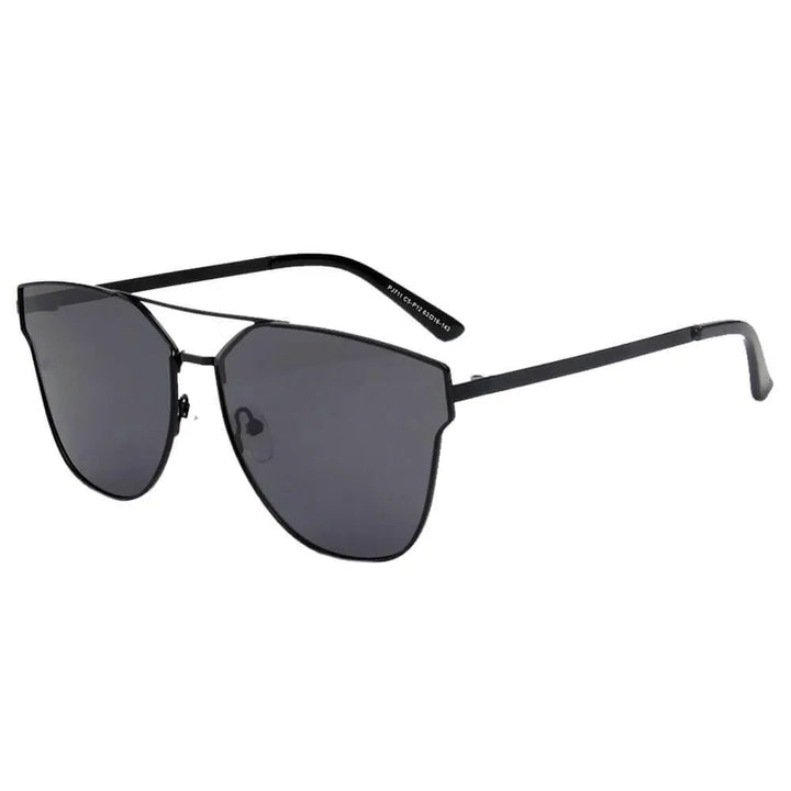 MULA | SHIVEDA PJ711 - Women Polarized Horn Rim Round Cat Eye Sunglasses - Super Amazing Store