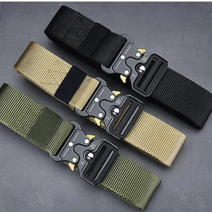 Men's Belt Army Outdoor Hunting Tactical Multi Function Combat Survival - Super Amazing Store