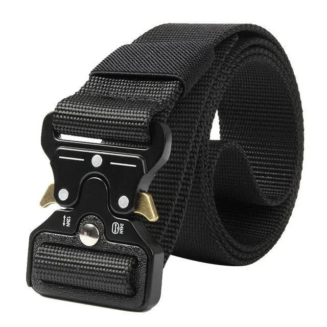 Men's Belt Army Outdoor Hunting Tactical Multi Function Combat Survival - Super Amazing Store