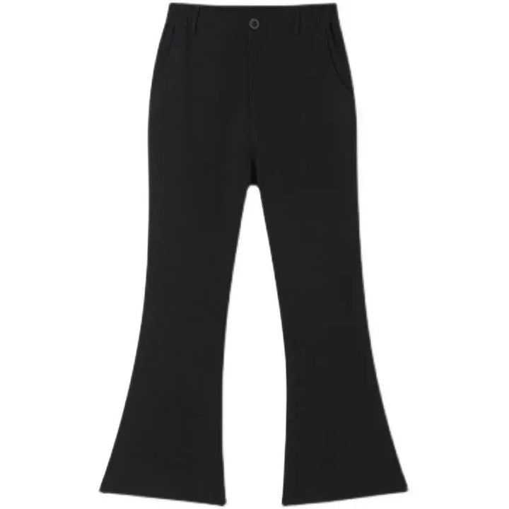 Men's Retro Niche Solid Color Flared Pants - Super Amazing Store