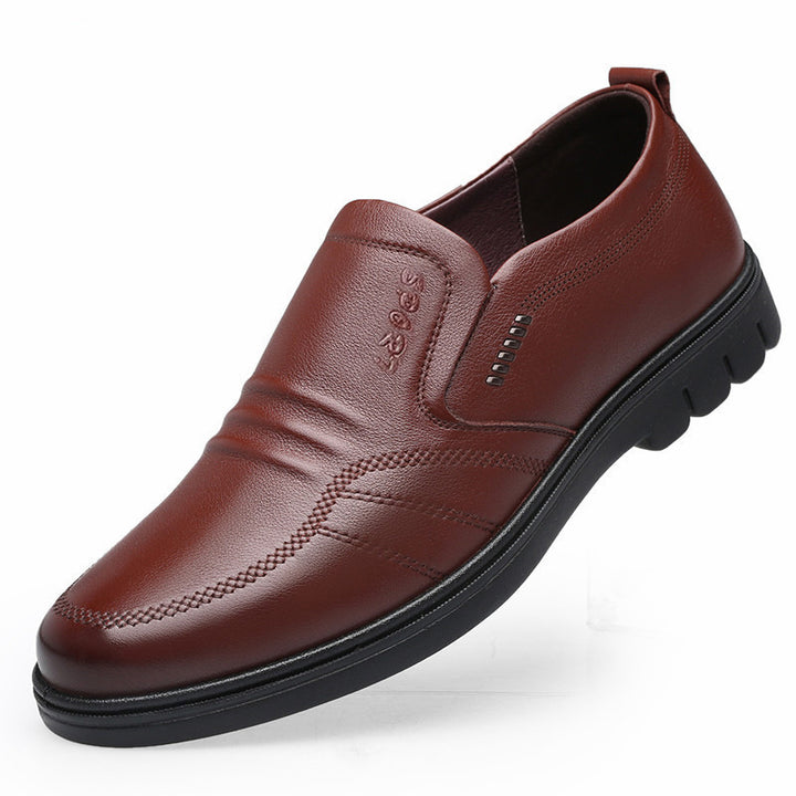 Men's Soft-soled Non-slip Casual Leather Shoes Q2