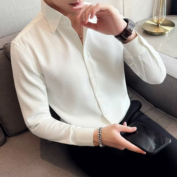 Men's Long-sleeved Business High-grade Slim Shirt Super Amazing Store