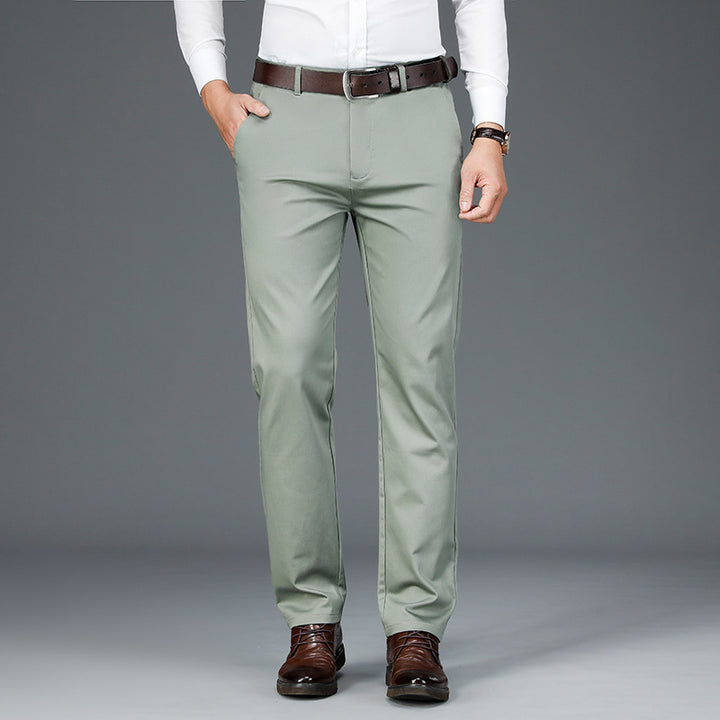 Men's Middle-aged Loose Business Casual Pants Q2