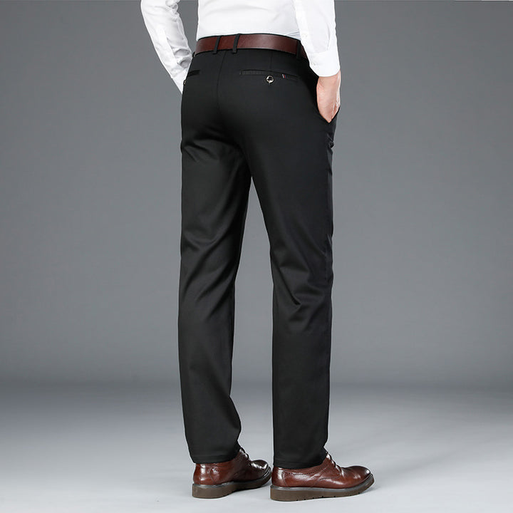 Men's Middle-aged Loose Business Casual Pants Q2