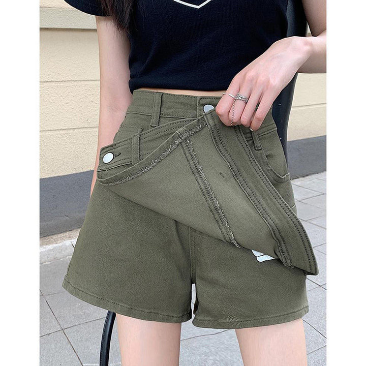 Women's Loose And Irregular High Waist Denim Shorts - Super Amazing Store