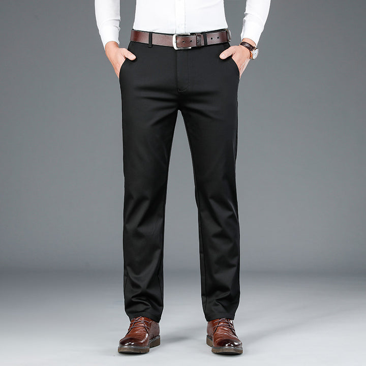 Men's Middle-aged Loose Business Casual Pants Q2