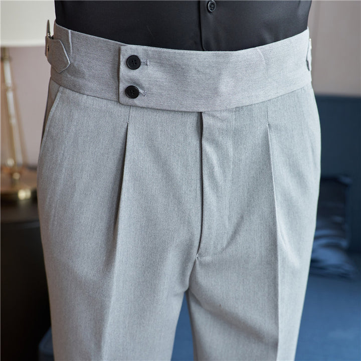 Men's Wear High-grade Straight-leg Trousers Q2