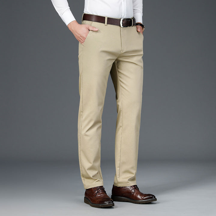 Men's Middle-aged Loose Business Casual Pants Q2