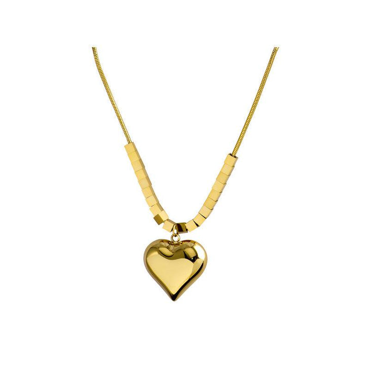 Women's Square Titanium Steel Heart Necklace - Super Amazing Store