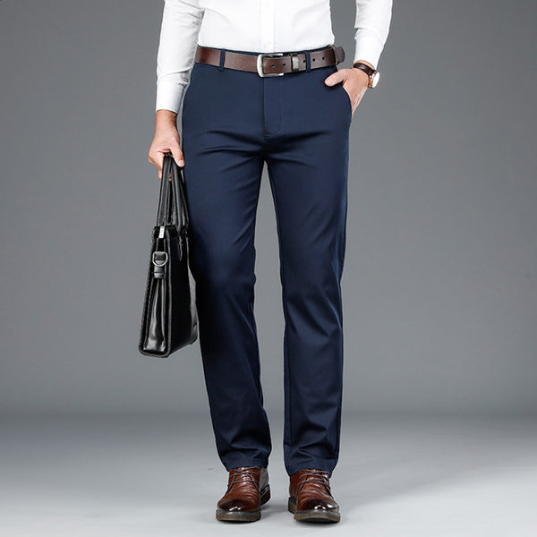 Men's Middle-aged Loose Business Casual Pants Q2