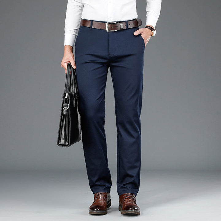 Men's Middle-aged Loose Business Casual Pants Q2