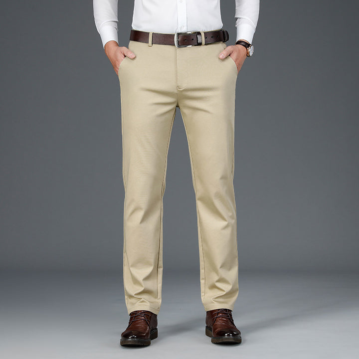 Men's Middle-aged Loose Business Casual Pants Q2