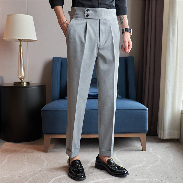 Men's Wear High-grade Straight-leg Trousers Q2