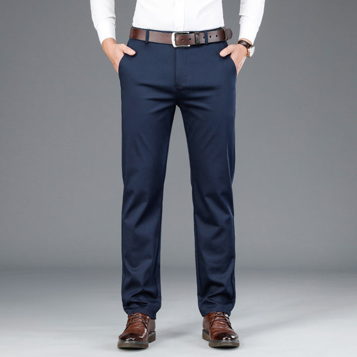 Men's Middle-aged Loose Business Casual Pants Q2