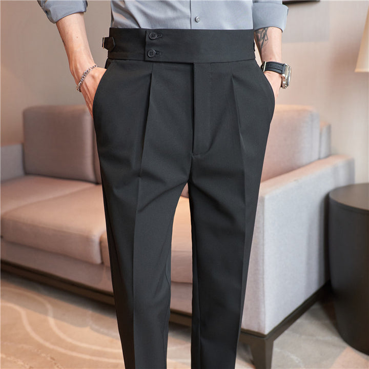 Men's Wear High-grade Straight-leg Trousers Q2