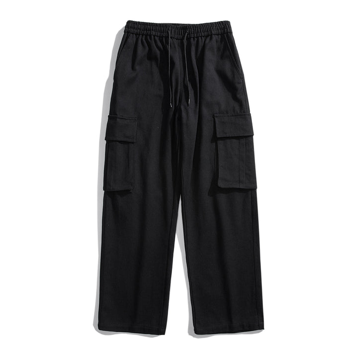 Retro Straight Cargo Pants American Wide Leg Q2